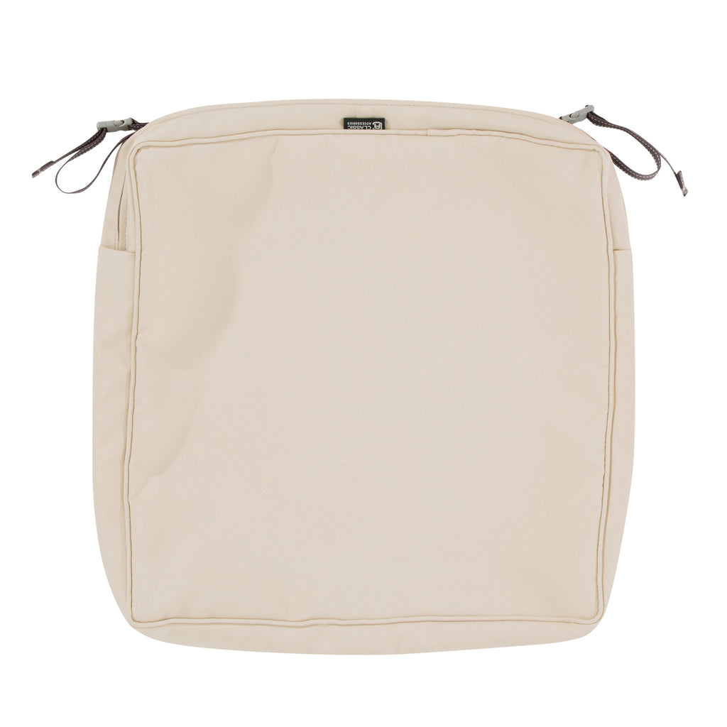 Easygoing Covers Fade-Resistant Water-Resistant 3 Inch Thick Square Patio Dining Seat Cushion Cover image 113