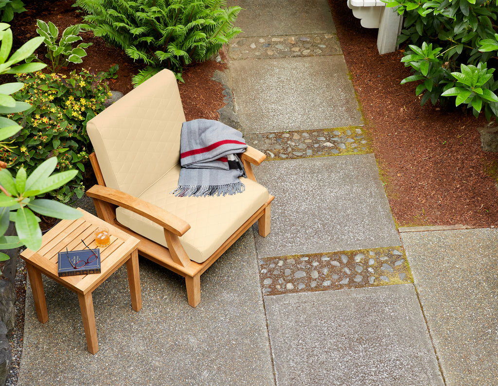 Easygoing Covers Fade-Resistant Water-Resistant Wide Back Patio Quilted Lounge Cushion image 2