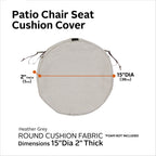 Easygoing Covers Fade-Resistant Water-Resistant Patio Chair Seat Cushion Cover image 90