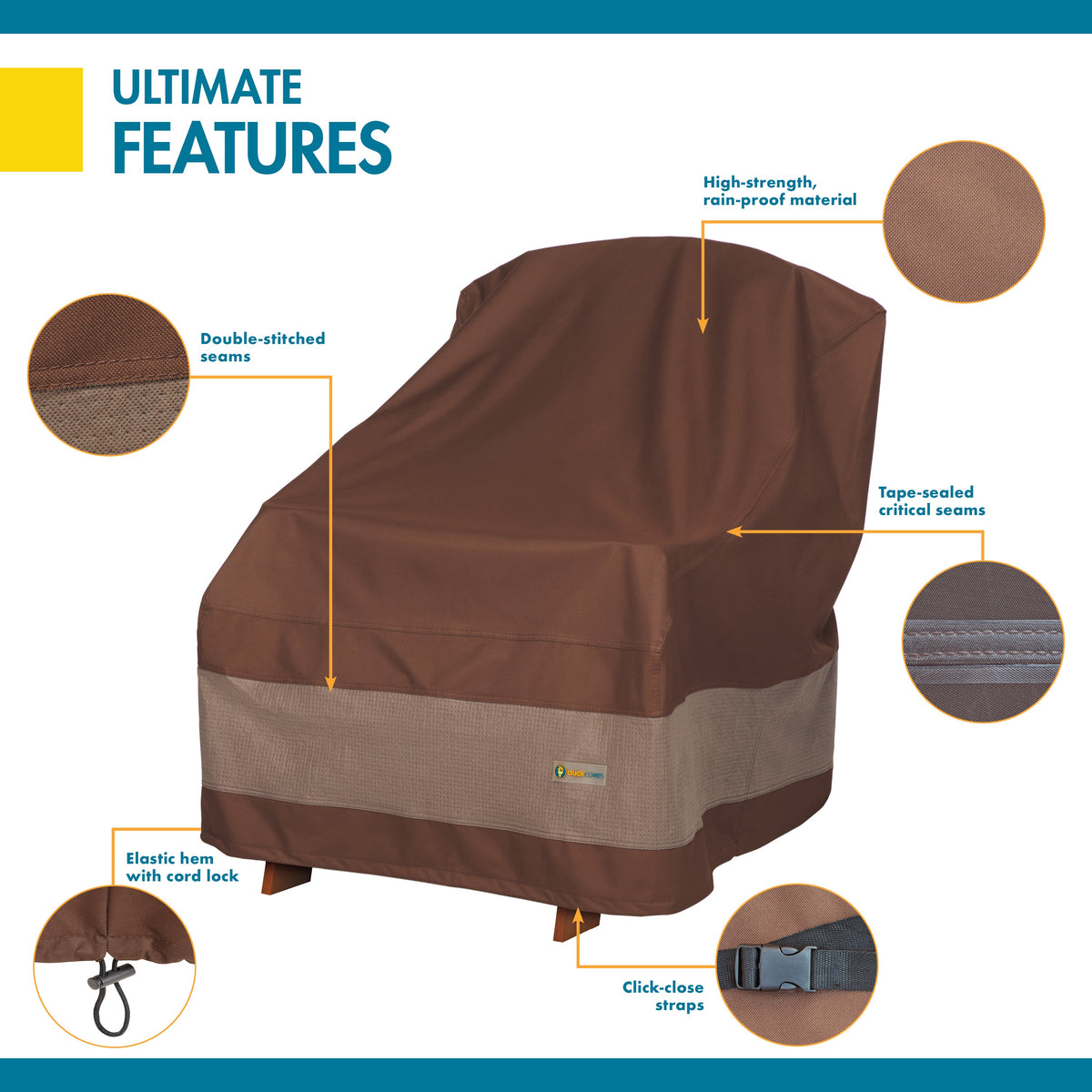 Easygoing Covers Ultimate Waterproof Outdoor Adirondack Chair Cover image 7