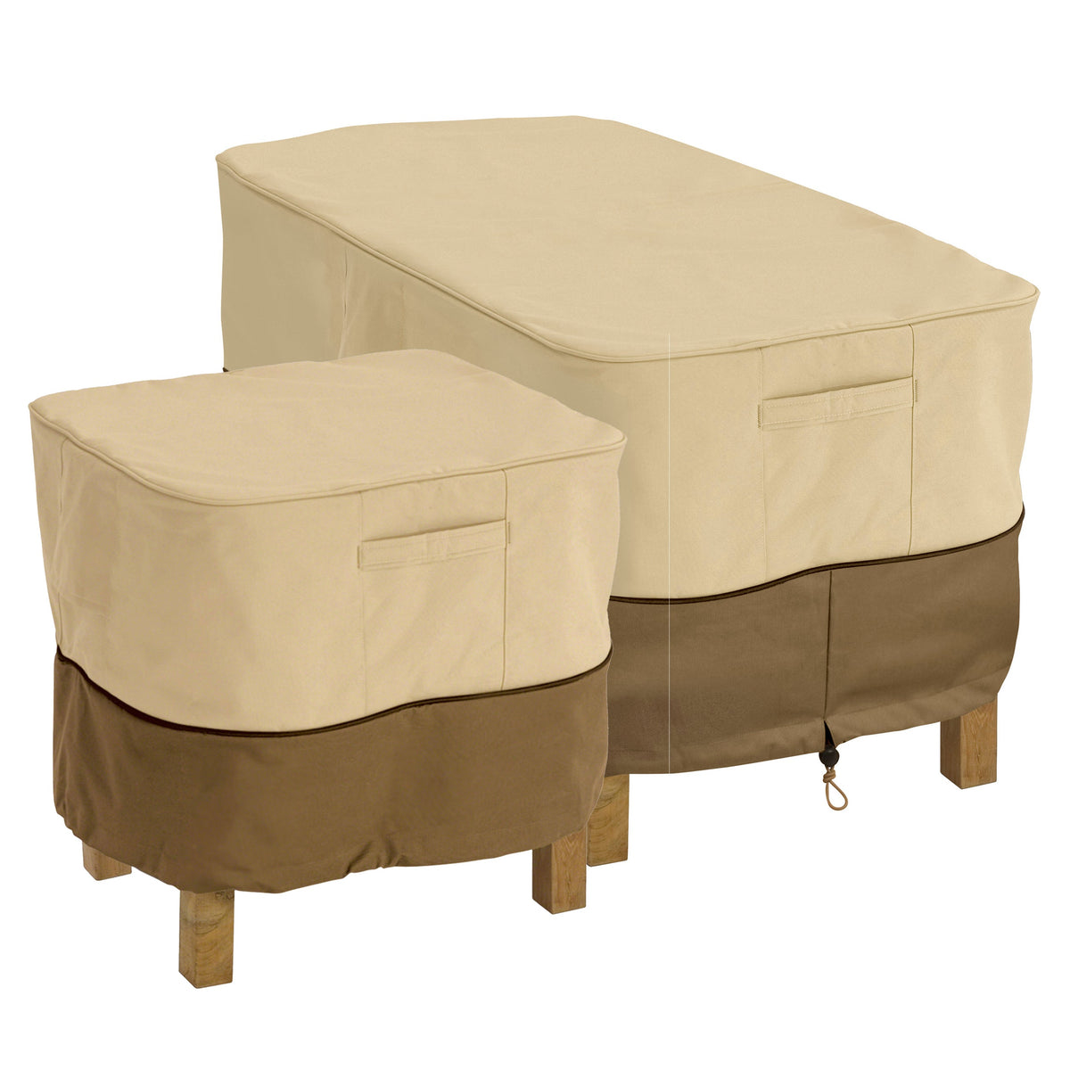 Easygoing Covers Water-Resistant Rectangular Patio Ottoman/Side Table Cover image 5
