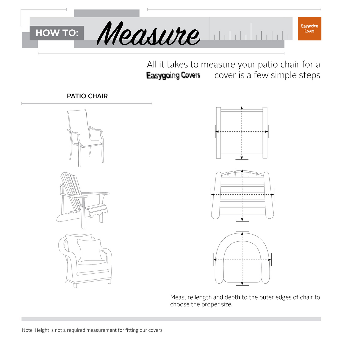 Easygoing Covers Waterproof Patio Chair Cover image 19