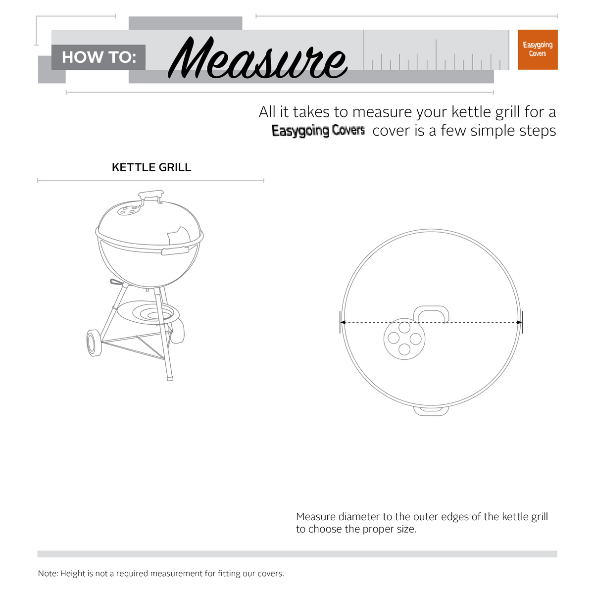 Water-Resistant Kettle BBQ Grill Cover with Charcoal Chimney image 10