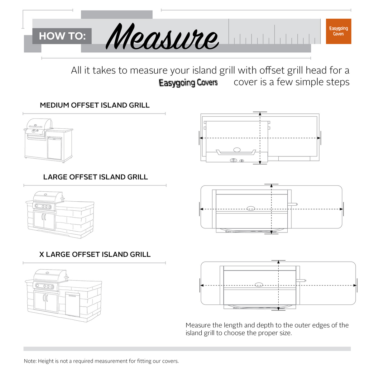 Easygoing Covers Water-Resistant BBQ Grill Cover for Island with Left or Right Grill Head image 12