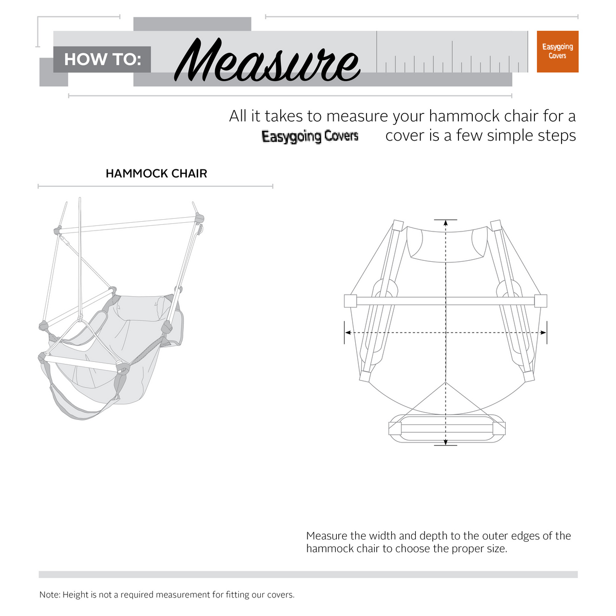 Easygoing Covers Water-Resistant 46 Inch Patio Hammock Chair Cover image 14