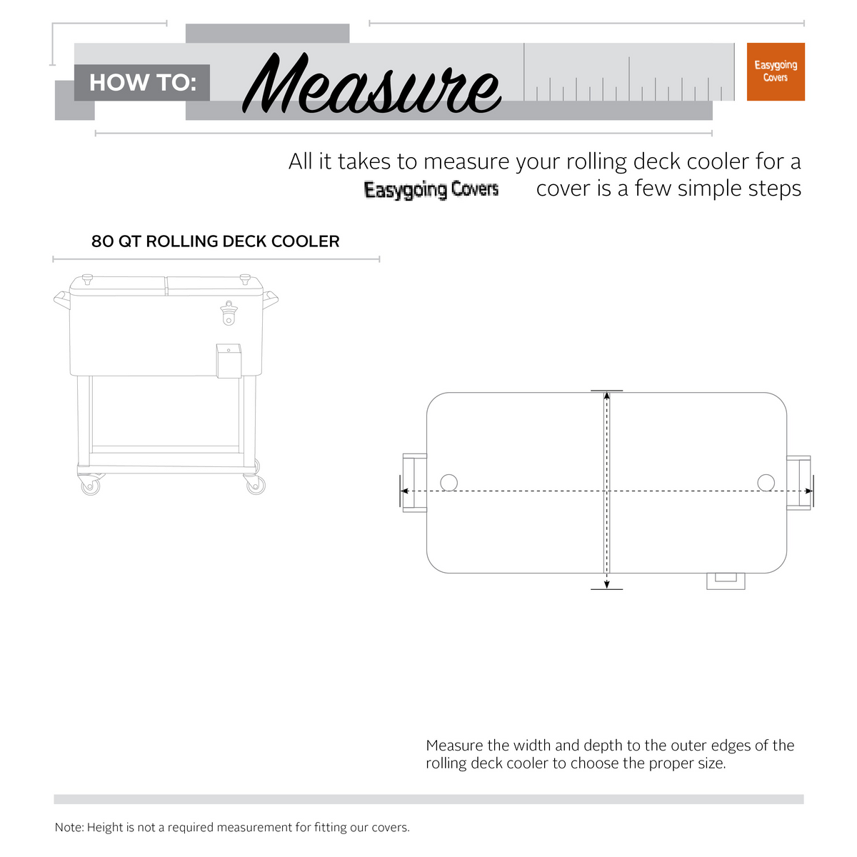 Easygoing Covers Water-Resistant 80 Quart Patio Rolling Deck Cooler Cover image 14