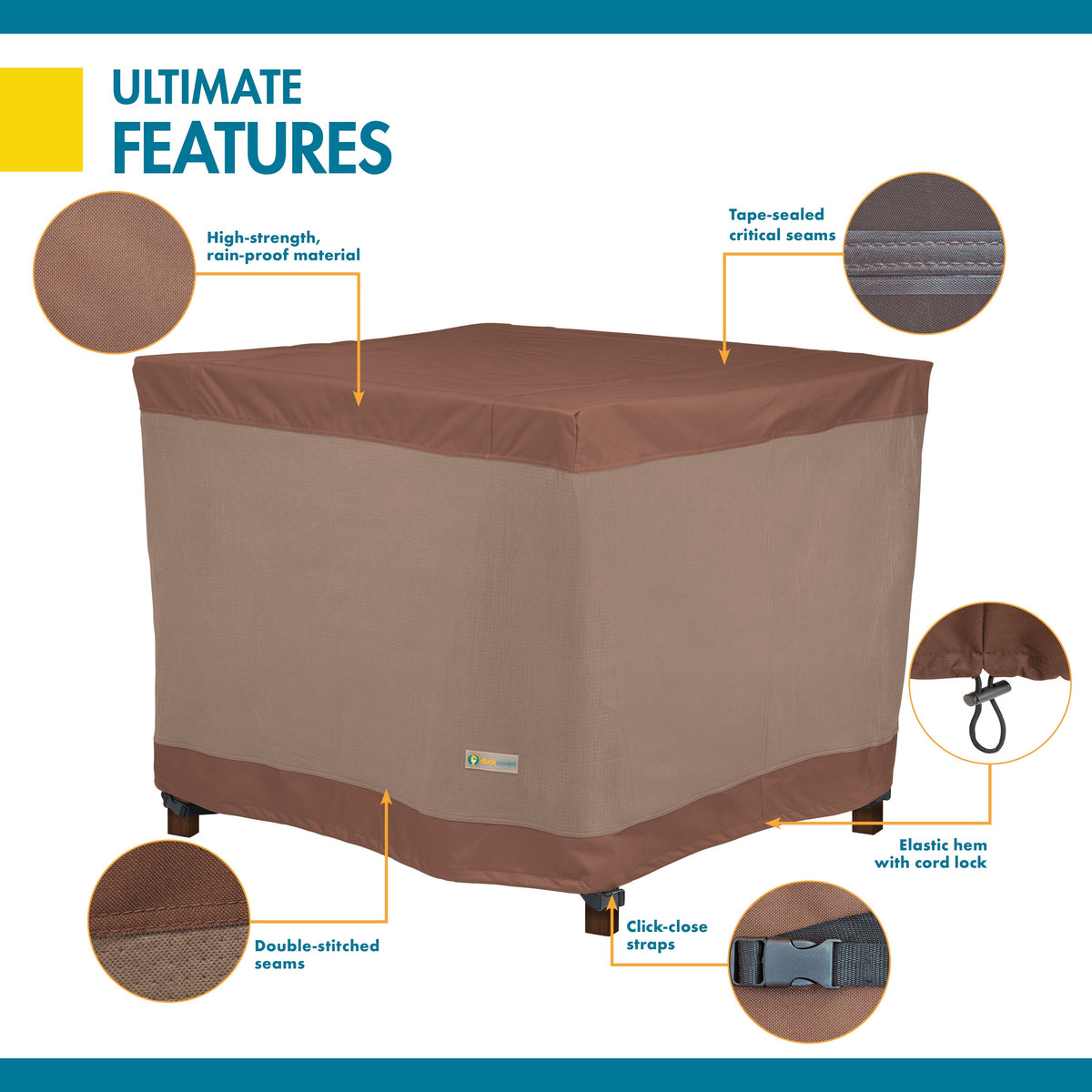 Easygoing Covers Ultimate Outdoor Waterproof Table Cover, 60 Inch image 2