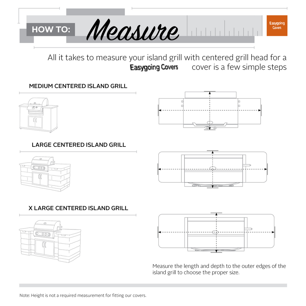 Easygoing Covers Water-Resistant BBQ Grill Cover for Island with Center Grill Head image 11