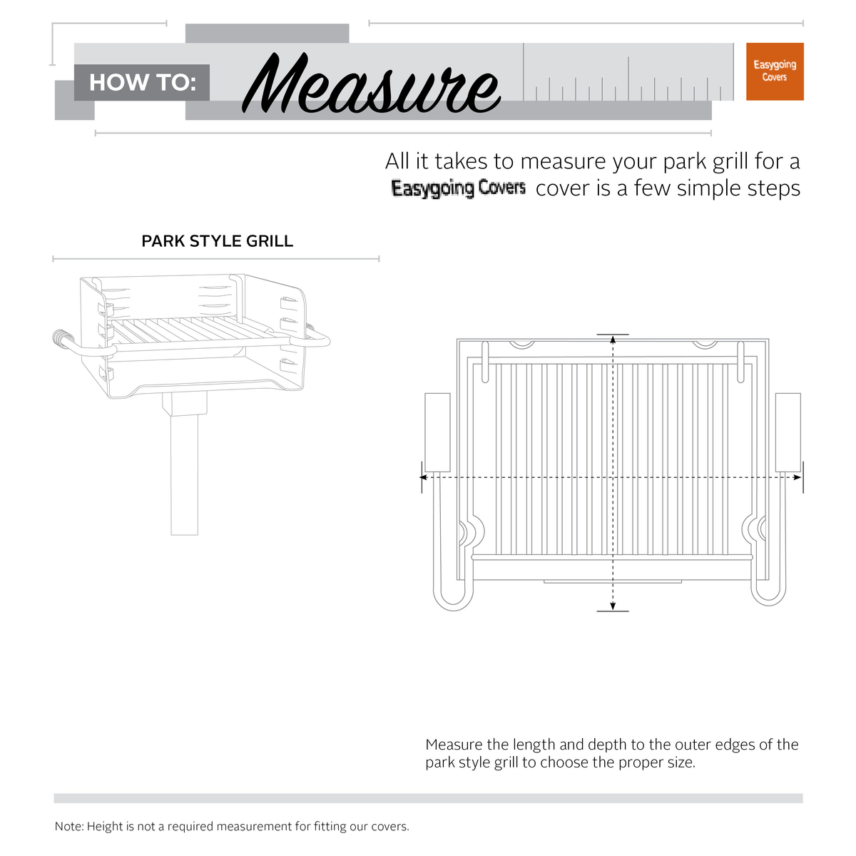 Easygoing Covers Water-Resistant 23 Inch Park Style BBQ Grill Cover image 2