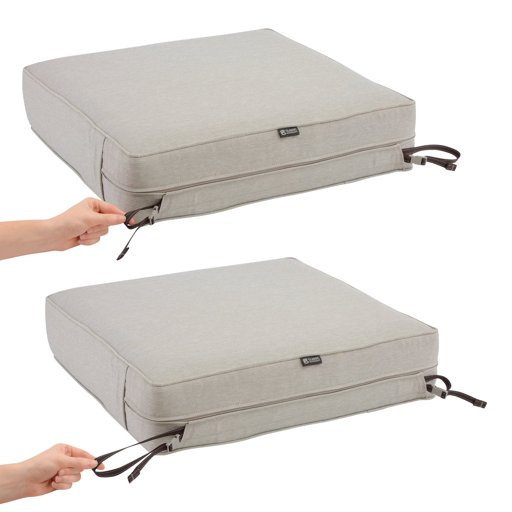 Easygoing Covers Fade-Resistant Water-Resistant Rectangular Patio Lounge Seat Cushion Cover image 102