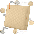 Easygoing Covers Fade-Resistant Water-Resistant Wide Back Patio Quilted Lounge Cushion image 8