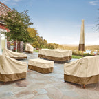 Easygoing Covers Water-Resistant 66 Inch Square Patio Table & Chair Set Cover with Umbrella Hole image 11