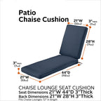 Easygoing Covers Outdoor Chaise Lounge Cushion image 70