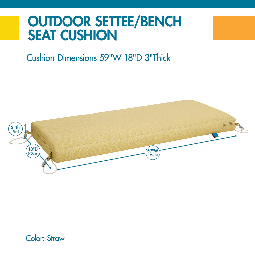 Easygoing Covers All-Weather Outdoor Bench Cushion image 4