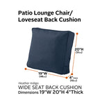 Easygoing Covers Fade-Resistant Patio Lounge Chair/Loveseat Back Cushion image 82
