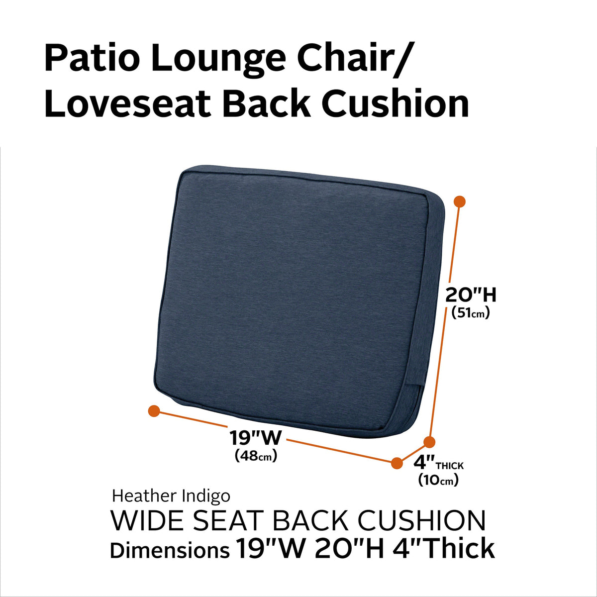 Easygoing Covers Outdoor Back Cushion image 95