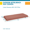 Easygoing Covers All-Weather Outdoor Bench Cushion image 9