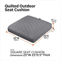 Easygoing Covers Outdoor Quilted Bench/Loveseat Cushion image 4