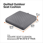 Easygoing Covers Outdoor Quilted Bench/Loveseat Cushion image 4