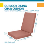Easygoing Covers All-Weather Outdoor Dining Chair Cushions image 10