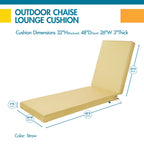 Easygoing Covers All-Weather Outdoor Chaise Cushion image 4