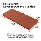 Easygoing Covers Quilted Loveseat/Bench Cushion image 53