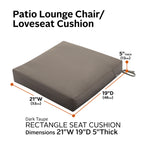 Easygoing Covers Outdoor Loveseat/Seat Cushion image 14