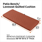 Easygoing Covers Quilted Loveseat/Bench Cushion image 10