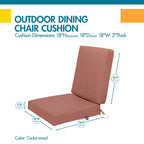 Easygoing Covers All-Weather Outdoor Dining Chair Cushions image 9