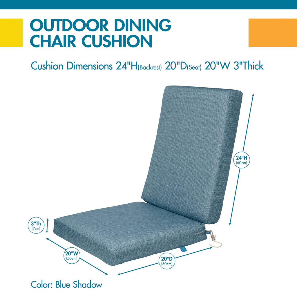 Easygoing Covers All-Weather Outdoor Dining Chair Cushions image 12