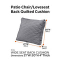 Easygoing Covers Fade-Resistant Patio Chair/Loveseat Back Quilted Cushion image 12