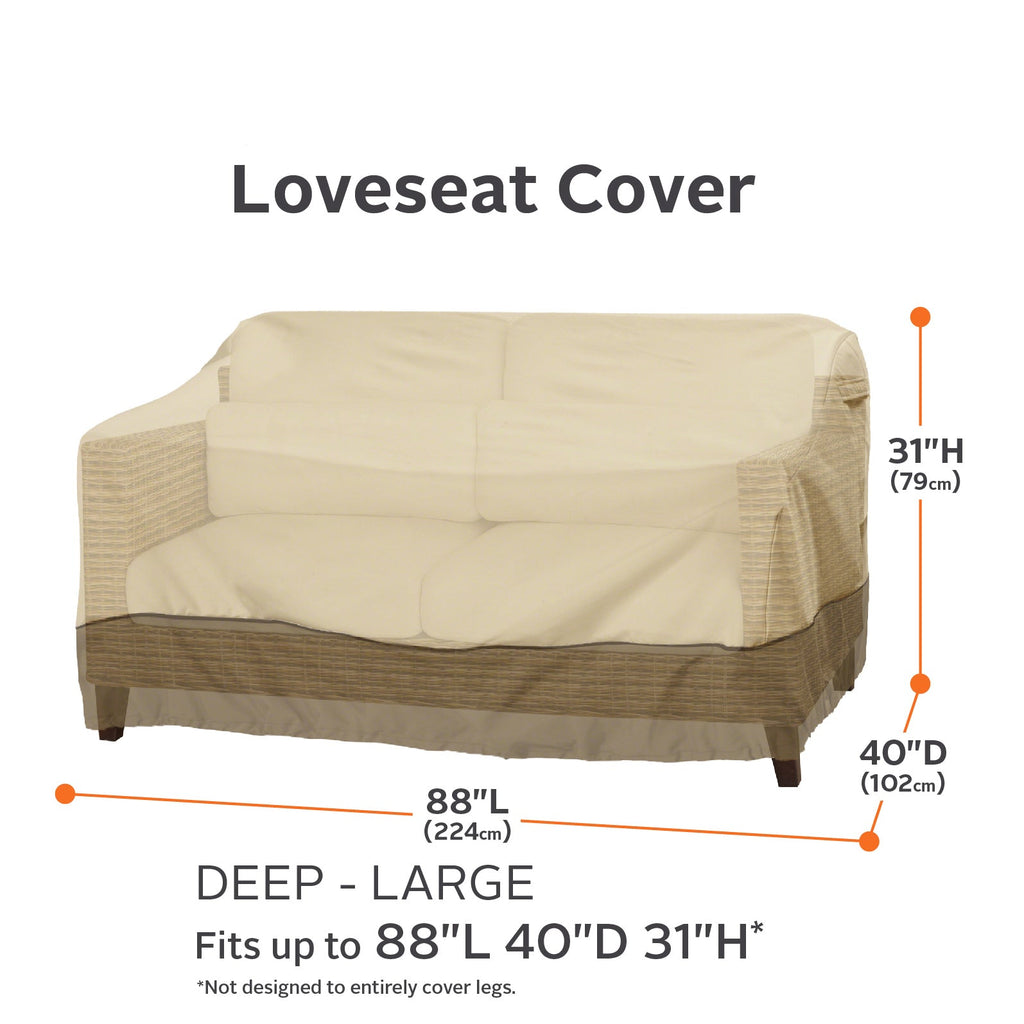 Easygoing Covers Water-Resistant Deep Seated Patio Sofa/Loveseat Cover image 5