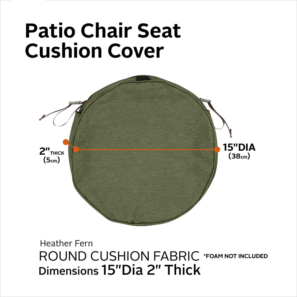 Easygoing Covers Fade-Resistant Water-Resistant Patio Chair Seat Cushion Cover image 99