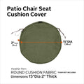 Easygoing Covers Fade-Resistant Water-Resistant Patio Chair Seat Cushion Cover image 99