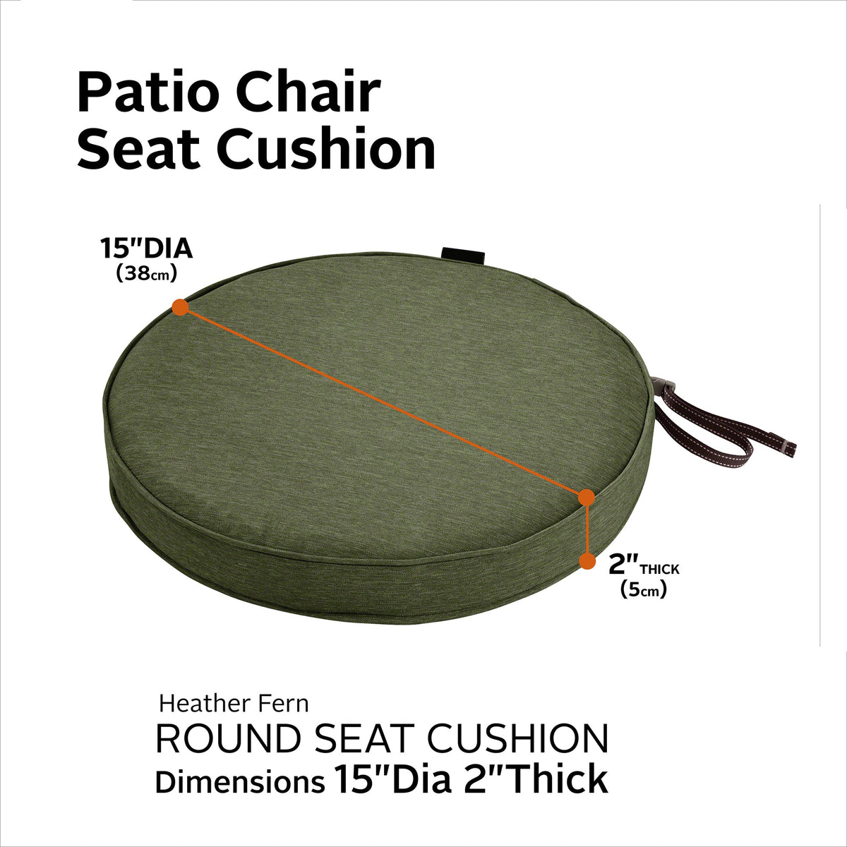 Easygoing Covers Outdoor Bistro Chair Cushion image 107