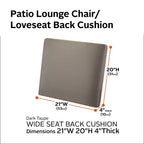 Easygoing Covers Outdoor Wide Back Cushion image 123