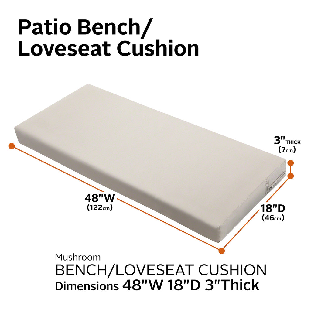 Easygoing Covers Water-Resistant Patio Bench/Loveseat Cushion image 76