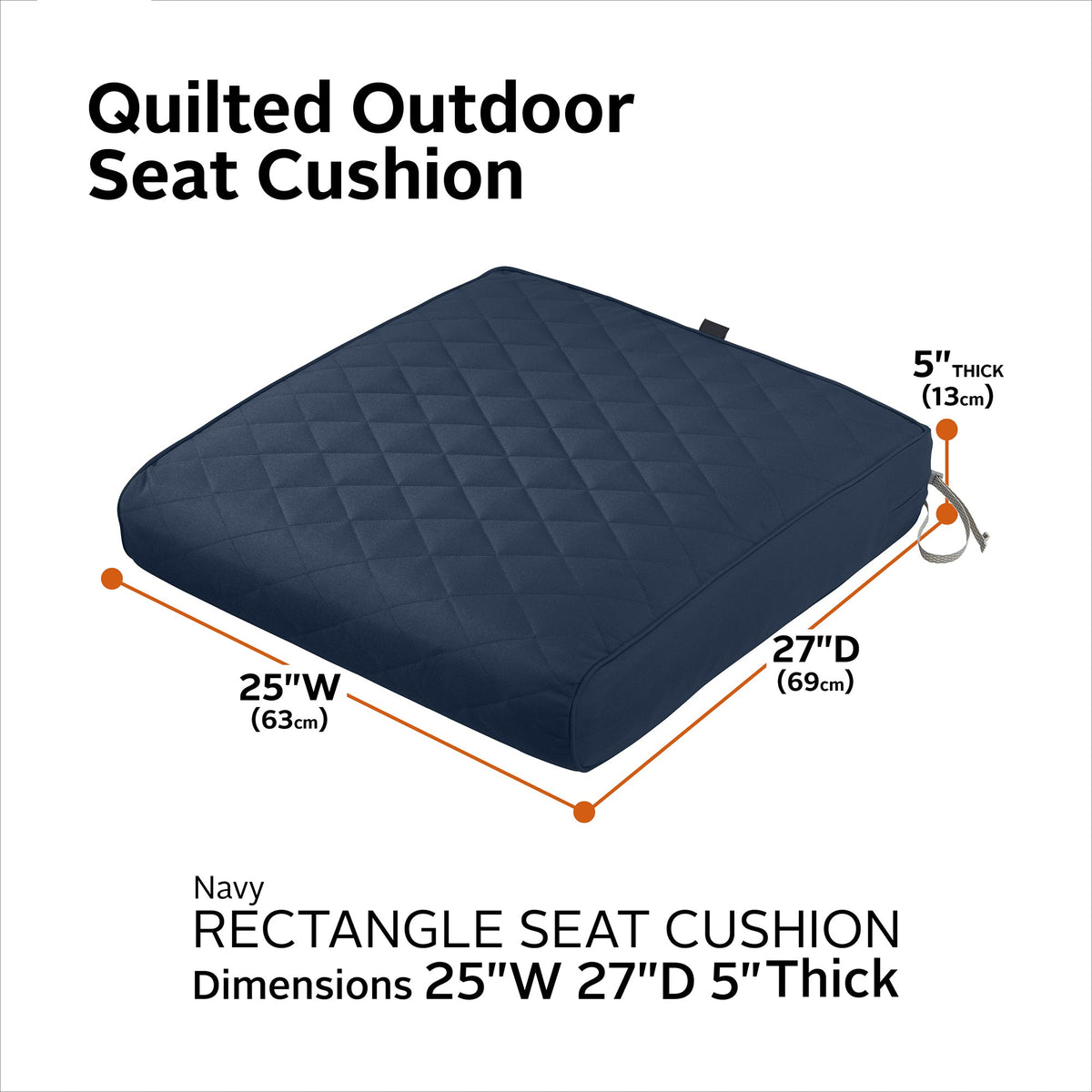 Easygoing Covers Outdoor Quilted Bench/Loveseat Cushion image 7