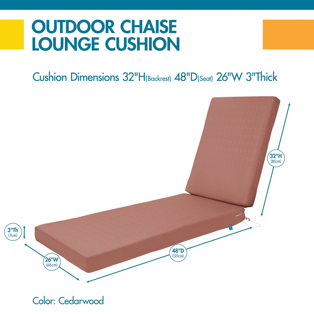 Easygoing Covers All-Weather Outdoor Chaise Cushion image 18