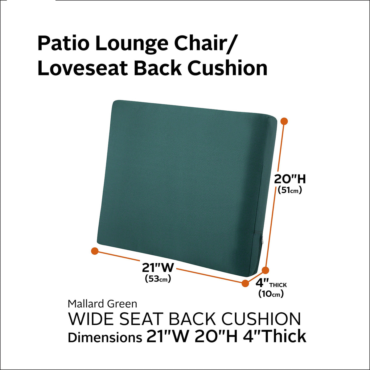 Easygoing Covers Outdoor Wide Back Cushion image 101