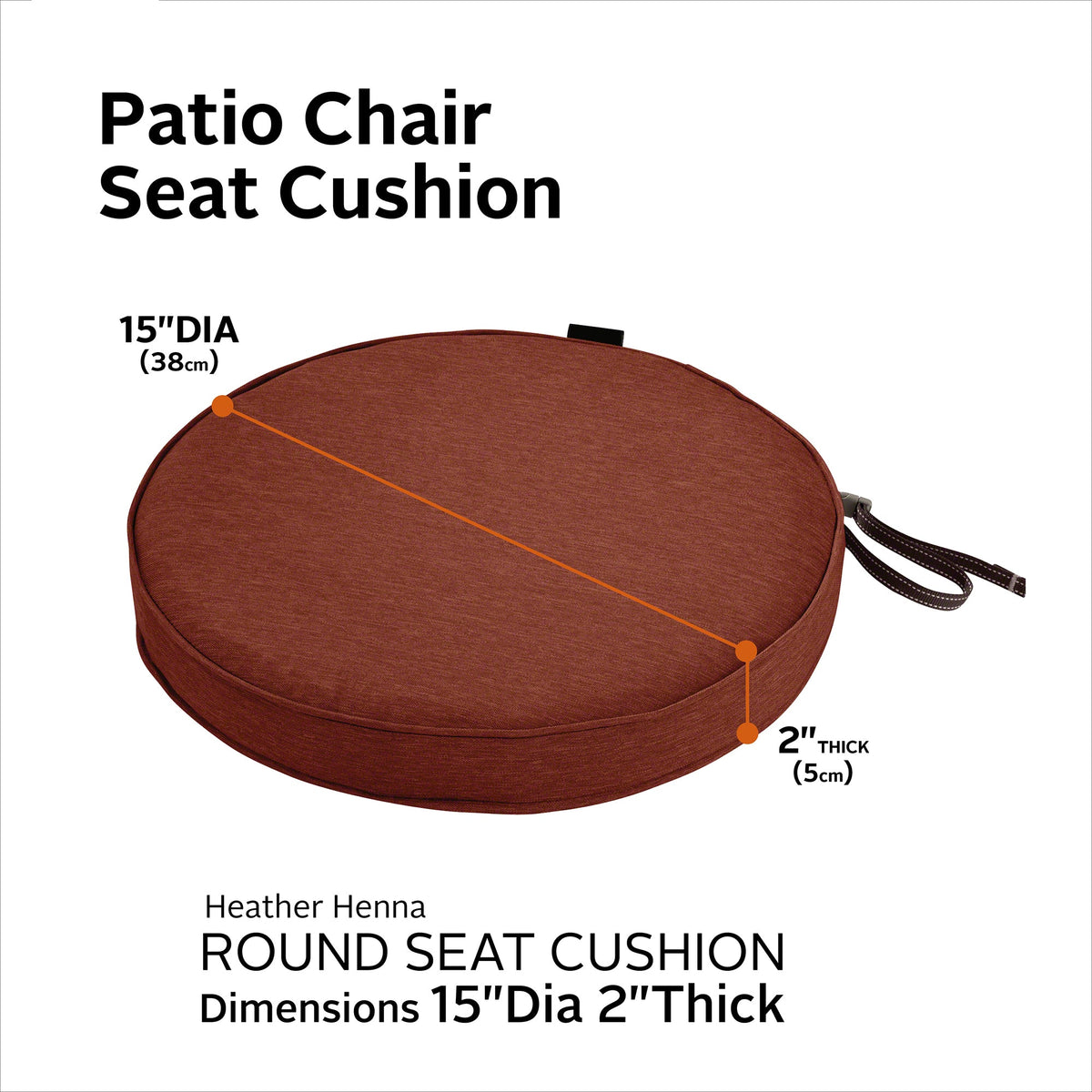 Easygoing Covers Outdoor Bistro Chair Cushion image 90
