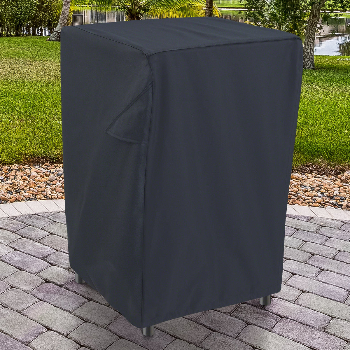 Water-Resistant 20 Inch Square Smoker Grill Cover image 8