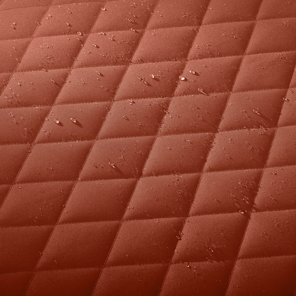 Easygoing Covers Fade-Resistant Water-Resistant Wide Back Lounge Quilted Cushion Cover – Spice