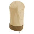 Easygoing Covers Water-Resistant 24 Inch Round Barrel Smoker Cover – Pebble/Bark/Earth