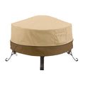 Easygoing Covers Water-Resistant Full Coverage Round Fire Pit Cover — Pebble/Bark/Earth Color Option – Pebble/Bark/Earth