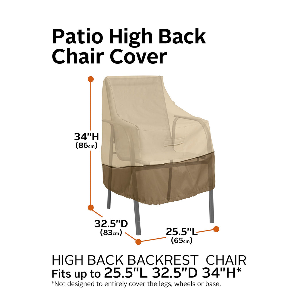 Easygoing Covers Water-Resistant High Back Patio Chair Cover image 4