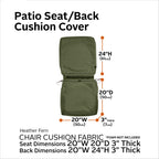 Easygoing Covers Fade-Resistant Water-Resistant Patio Chair Cushion Cover image 93