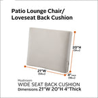 Easygoing Covers Outdoor Wide Back Cushion image 109