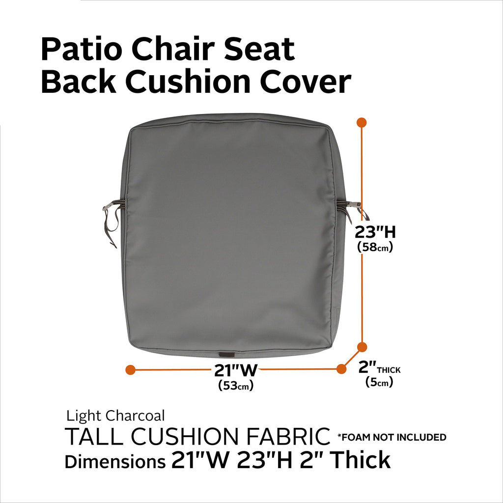 Easygoing Covers Fade-Resistant Water-Resistant Patio Lounge Back Cushion Cover image 62