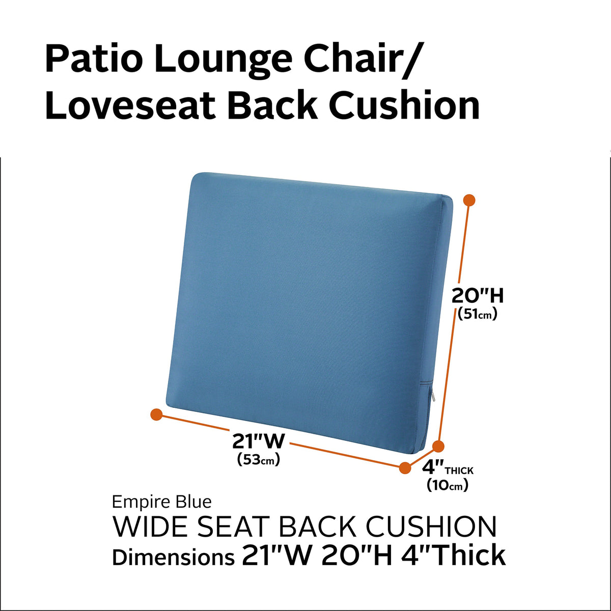 Easygoing Covers Outdoor Wide Back Cushion image 95